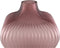 PTMD Halde Purple Solid Glass Vase Ribbed Organic High