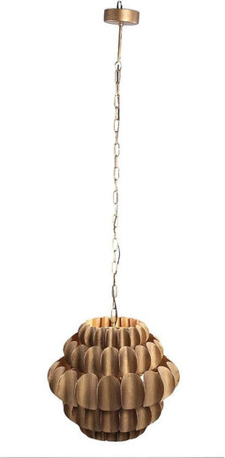 PTMD Hanglamp Grevo Goud Metaal Curved Rond Levels