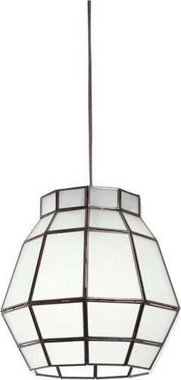 PTMD Hanglamp Iron Design-glas diameter 30 cm