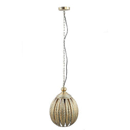 PTMD Hanglamp Mellis - 32x32x46 cm - Ijzer - Goud