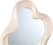 PTMD Hannah Cream Poly Organic Shaped Mirror Shiny L