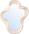 PTMD Hannah Cream Poly Organic Shaped Mirror Shiny S