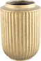 PTMD Harris Gold Ceramic Round Pot High With Lines M