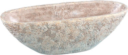 PTMD Hayle Bloempot - 56 x 21 x 19 cm - Cement - Creme