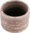 PTMD Hindouy Brown Ceramic Pot Wavy Round L