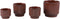 PTMD Hodor Bordeaux Glazed Ceramic Round Pot Lines L