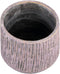 PTMD Holden Purple Cement Pot Round Gold Finish L