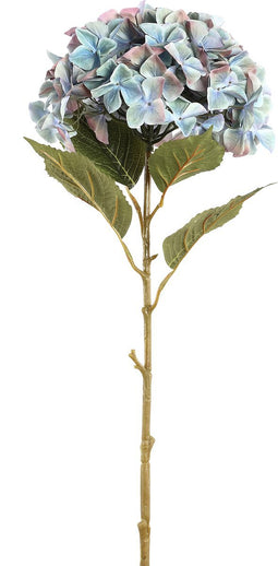 PTMD Hydrangea Flower Hortensia Kunsttak - 41 x 34 x 111 cm - Blauw