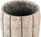 PTMD Imani Taupe Cement Pot High With Stripes L