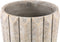 PTMD Imani Taupe Cement Pot Round With Lines Big L