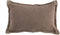 PTMD Indra Brown Fabric Cushion With Ruffles Rectangle