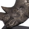 PTMD Iriss Brass Casted Alu Rhino Statue Black Base