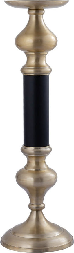 PTMD Ixen Champagne Casted Alu Candle Holder S