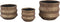 PTMD Izra Gold Glazed Ceramic Pot Brown Finish L
