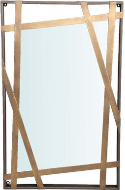 PTMD Janika Spiegel - 50 x 4,5 x 80 cm - Ijzer - Goud