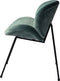 PTMD Janne Velvet Stoelen - 62x56x75 cm - Fluweel - Groen - Set van 2