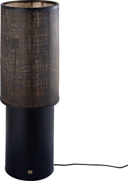 PTMD Jarne Black iron floor lamp golden inside