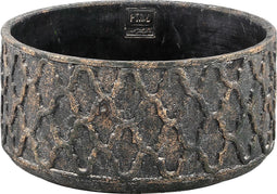 PTMD Jarra Ronde Bloempot - H15 x Ø30 cm - Cement - Goud