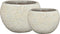 PTMD Javier Grey Ceramic Bowl Pot Round Set Of 2