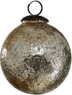 PTMD Jaylee Kerstbal - H9 x Ø9 cm - Glas - Rustiek Goud