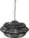 PTMD Jeff Black Iron 5 Layer Round Hanging Lamp