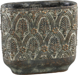 PTMD Jennis Bloempot - 25 x 12,5 x 22 cm - Cement - Groen