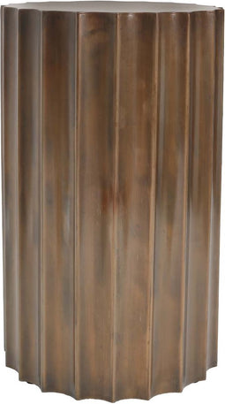 PTMD Jenter Ronde Koffietafel - H51 x Ø30 cm - Ijzer - Koper