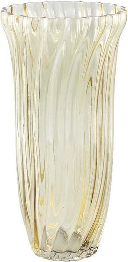 PTMD Jessa Ronde Vaas - H36 x Ø18 cm - Glas - Geel