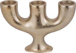 PTMD Jimbo Brass Big Aluminum Candleholder 3 Holders