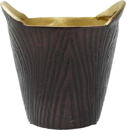 PTMD Jinny Wijnkoeler Champagnekoeler - H23xØ25 cm - Aluminium - Brons