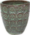 PTMD Jinte Ronde Bloempot - H52 x Ø53 cm - Set van 4 - Keramiek - Groen