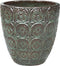 PTMD Jinte Ronde Bloempot - H52 x Ø53 cm - Set van 4 - Keramiek - Groen