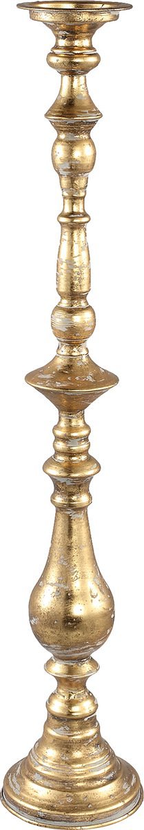 PTMD Jitte Ronde Kandelaar Antiek - H102 x Ø17 cm - Ijzer - Goud