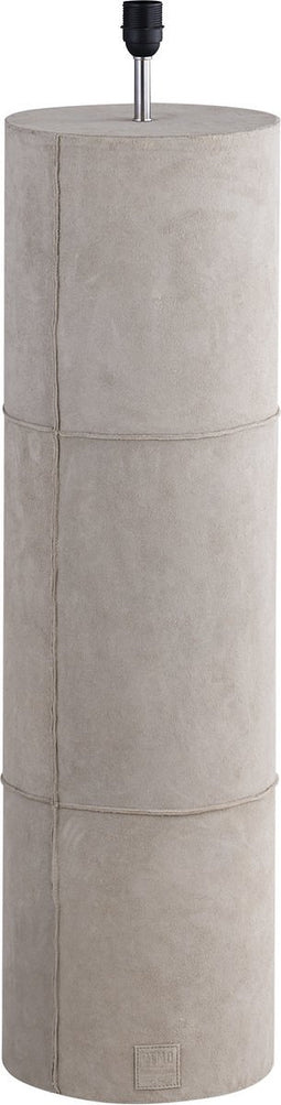 PTMD Joanne Beige Suede Floor Lamp Patch Cowhair Shade