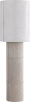 PTMD Joanne Beige Suede Floorlamp Natural Cowhair Shade