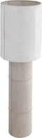 PTMD Joanne Beige Suede Floorlamp Natural Cowhair Shade