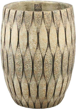 PTMD Joedi Taupe Cement Pot Mixed Structure Round Big S