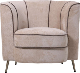 PTMD John Beige Fauteuil Aphrodite 3 Stripe