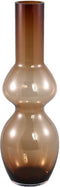 PTMD Joly Brown Glass Vase Long Bulb Shape L