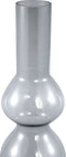 PTMD Joly Grey Glass Vase Long Bulb Shape L
