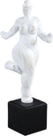 PTMD Joveline White Poly Posing Women Statue On Base B
