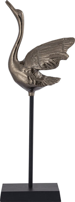 PTMD Joycee Brass Casted Alu Swan Statue Open Wings