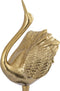 PTMD Joycee Gold Casted Alu Swan Statue Closed Wings