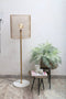 PTMD Julien Vloerlamp - 45 x 40 x 143 cm - Ijzer/marmer - Goud
