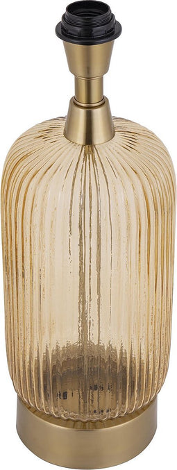 PTMD Juliet Amber Glass Lampbase Long