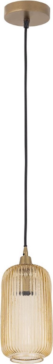 PTMD Juliet Hanglamp - 16 x 16 x 37 cm - Glas - Goud