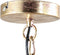PTMD Julina Ronde Hanglamp Bloem - H73 x Ø36 cm - Metaal - Goud