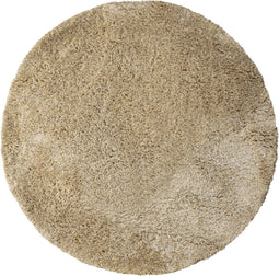 PTMD Jups Beige Fabric Handwoven Carpet Round L
