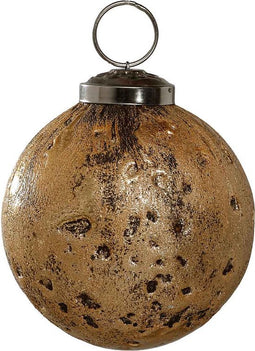 PTMD Jurre Kerstbal - H7 x Ø7 cm - Glas - Koper