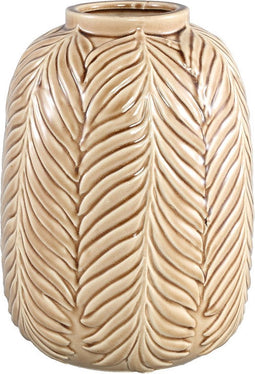 PTMD Jux Bloempot - 19 x 19 x 25 cm - Keramiek - Bruin